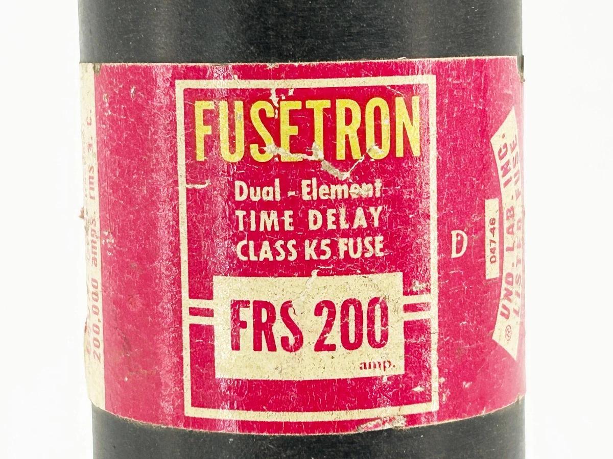 New Bussmann FRS-200 Dual Element Time Delay Fuse 200A 600V Class K5