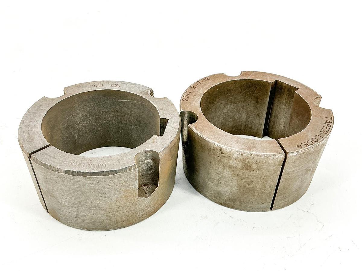Used Lot of 2 2517-2-7/16 Taper-Lock Bushing 2-7/16" Bore