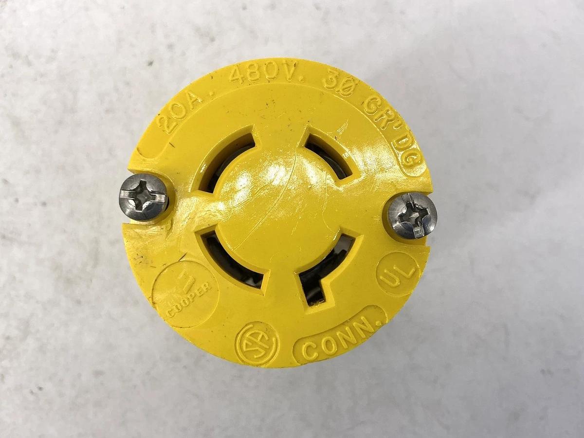 New Cooper L1620CW Watertight Connectors 20A 480V 3Ph 3P 4W GRD L16-20R