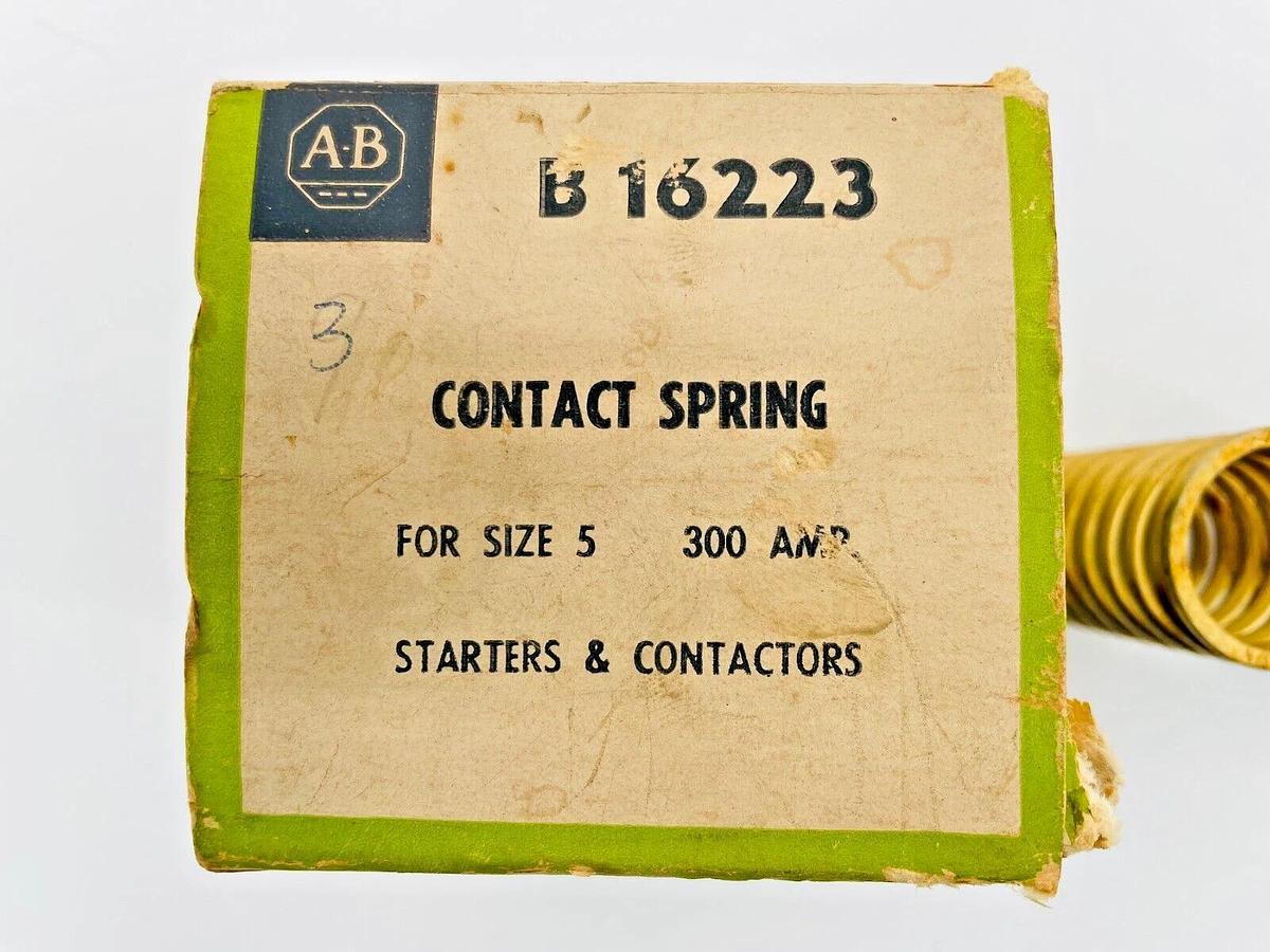 Box of 3 New Allen Bradley B-16223 Contact Spring Size 5 300A