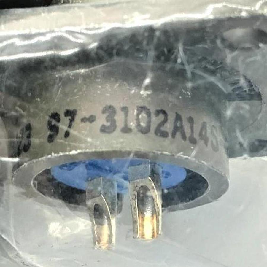 Lot of 2 New Amphenol 97-3102A14S-9PY Connector Receptacle Male 2-Pin