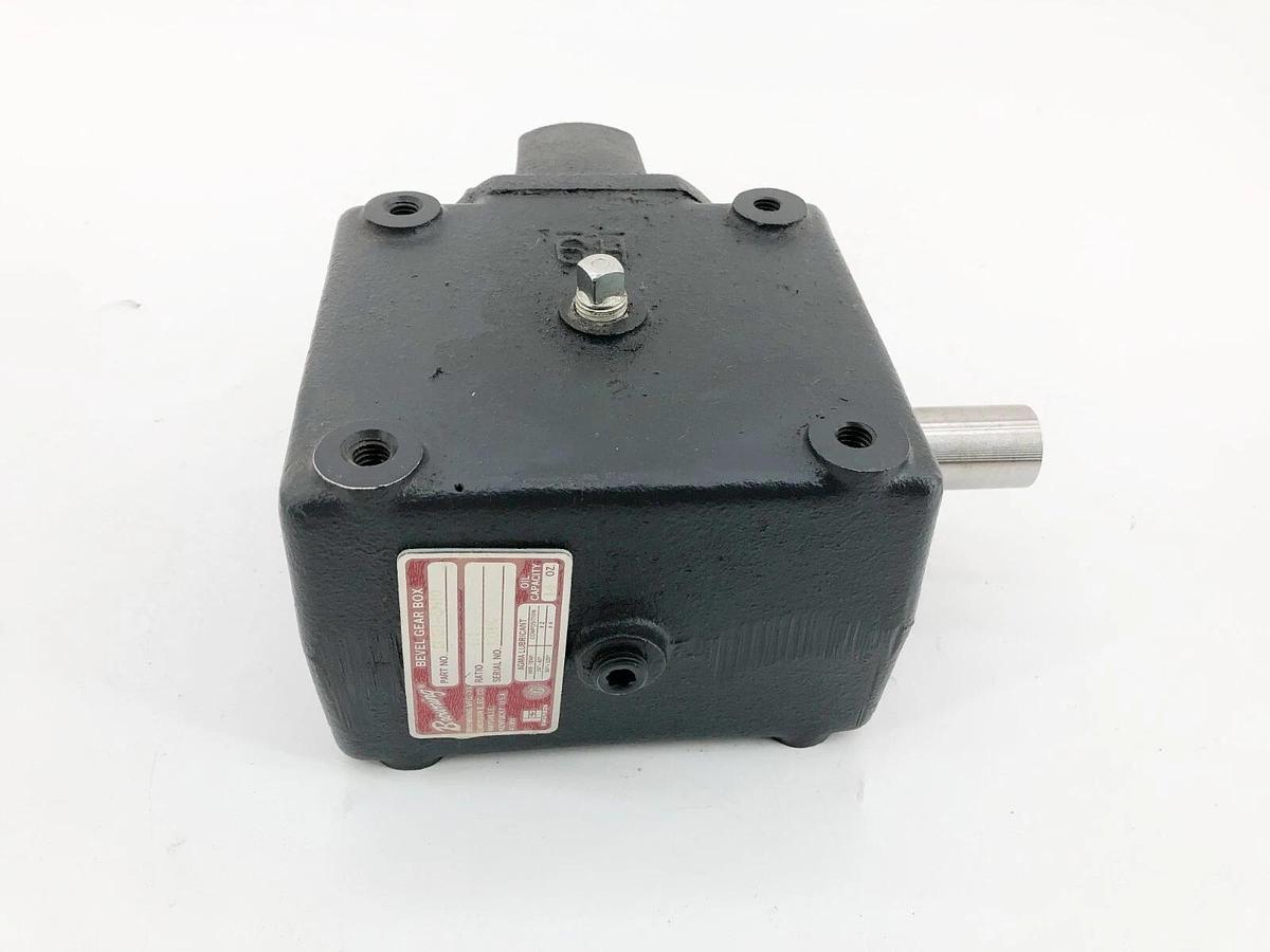 New Browning 9HB1-SN10 Bevel Gear Box Reducer 1:1 Ratio 1" Right Angle Shafts