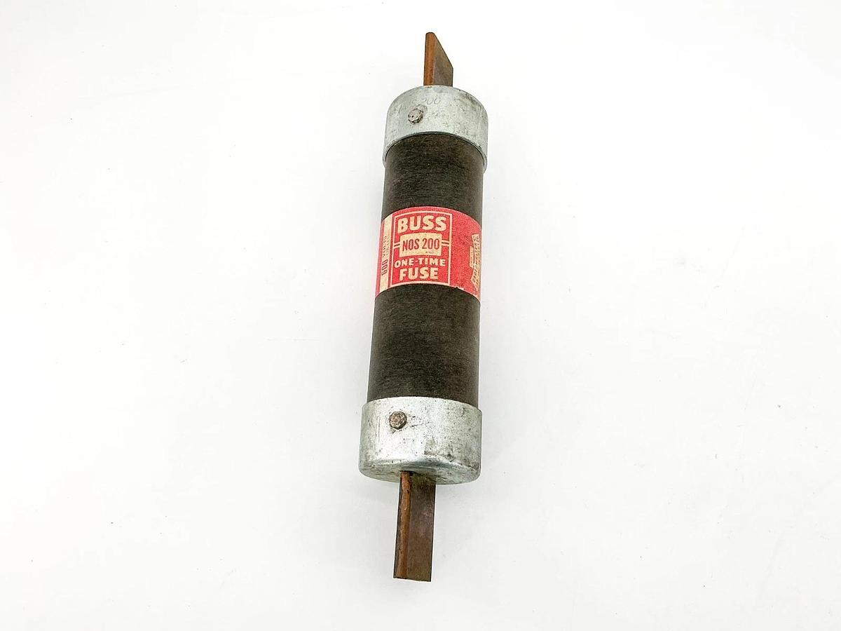 New Bussmann NOS-200 One Time Fuse 200A 600V - No Box