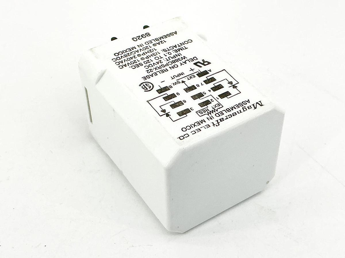New Magnecraft W388CPSRX-22 Time Delay Relay 24VDC 1/2HP - No Box