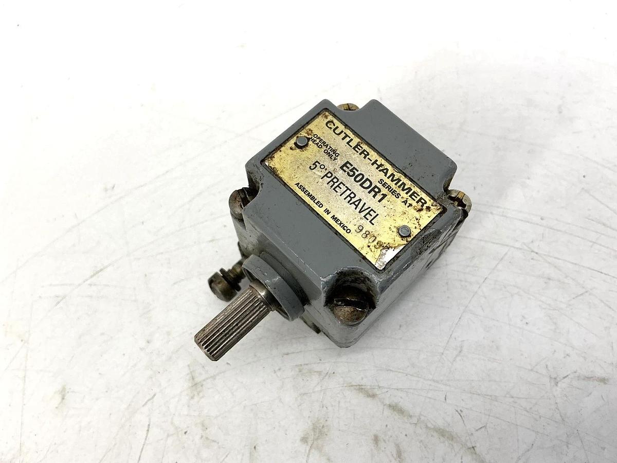 Used Cutler-Hammer E50DR1 Ser A1 Limit Switch Head Component Side Rotary Stand Spring