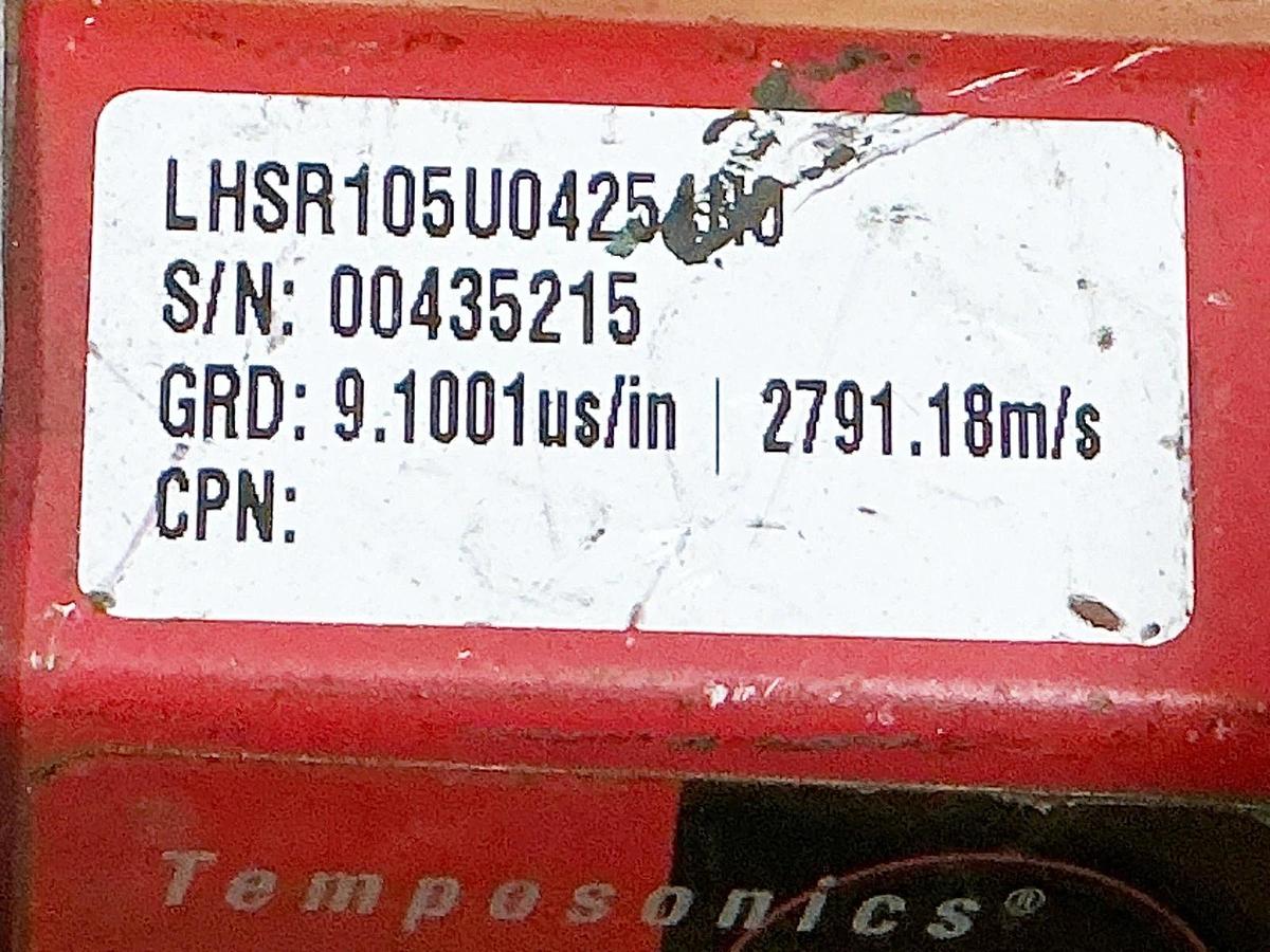 Used Temposonics Lasers LHSR105U04254N0 Probe Sensor GRD 9.1001" 2791.18M/S