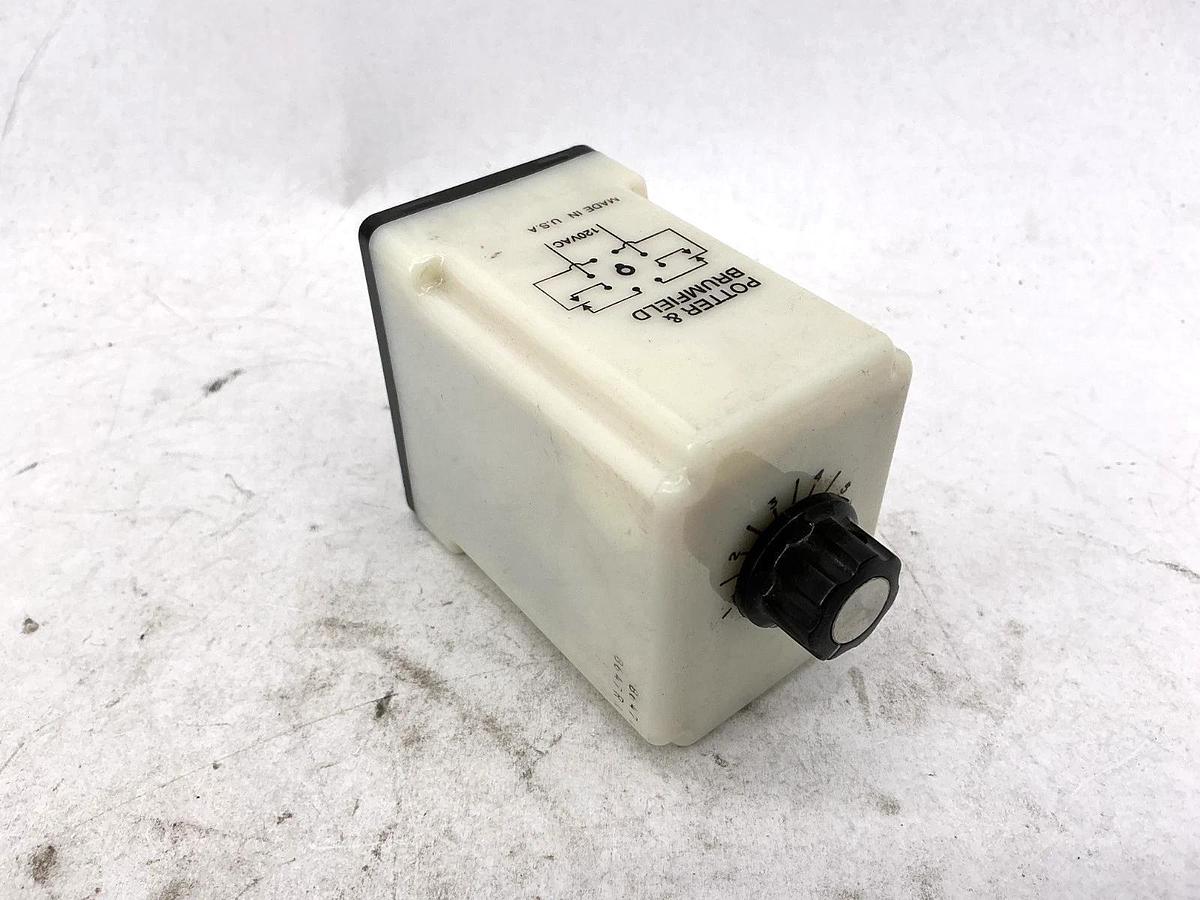 New Potter & Brumfield CKB-38-70010 Time Delay Relay 0.1-10sec 10A 120V - No Box