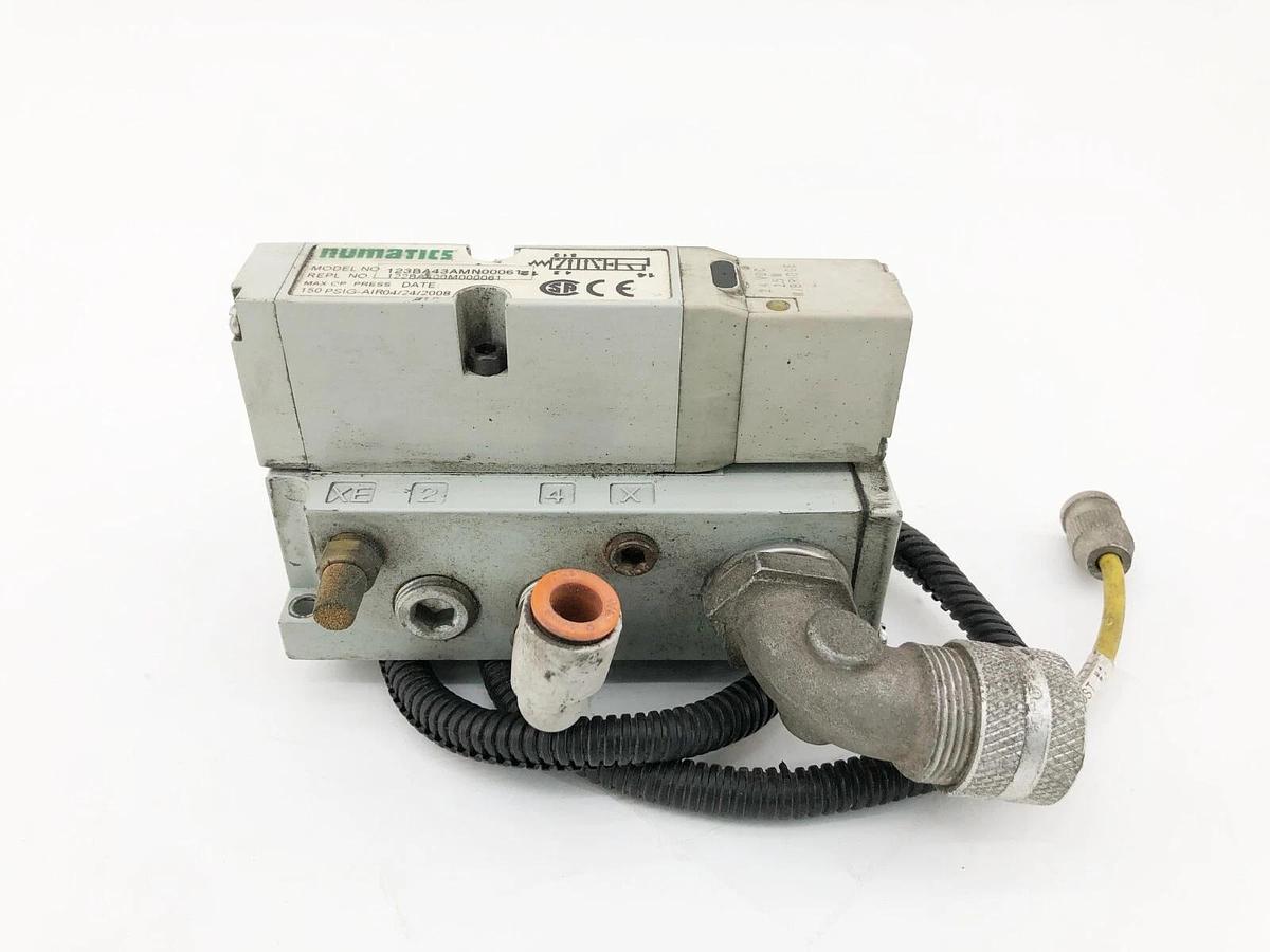 Used Numatics 123BA43AMN00061 Solenoid Valve 122BA400M000061 150psig