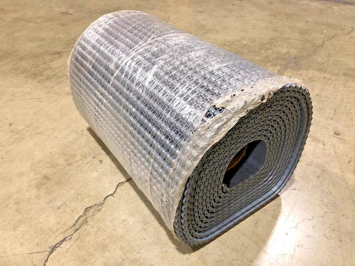 New Intralox 18598 Series 1000 Flat Top Acetal Grey 18" W x 25.87FT. - No Box