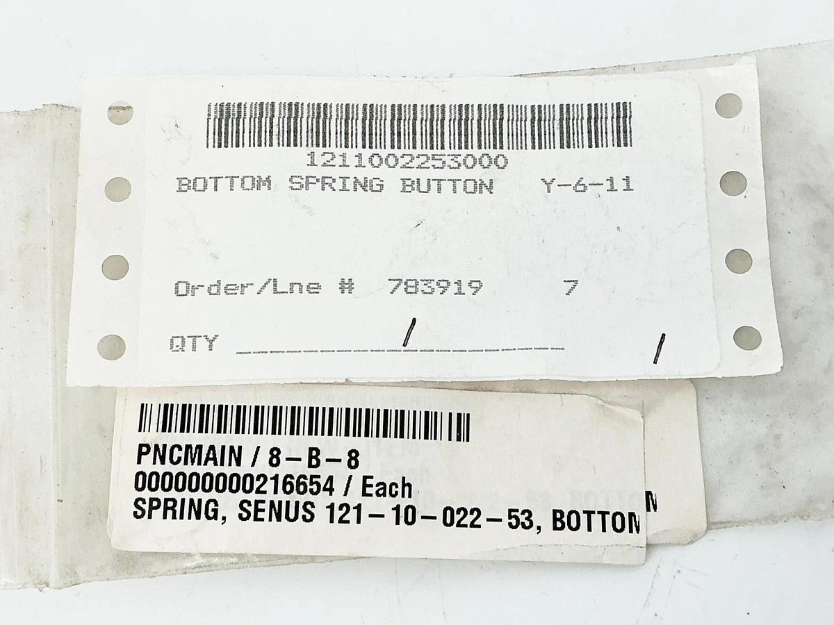 New Senus 121-10-022-53 Bottom Spring Button - No Box