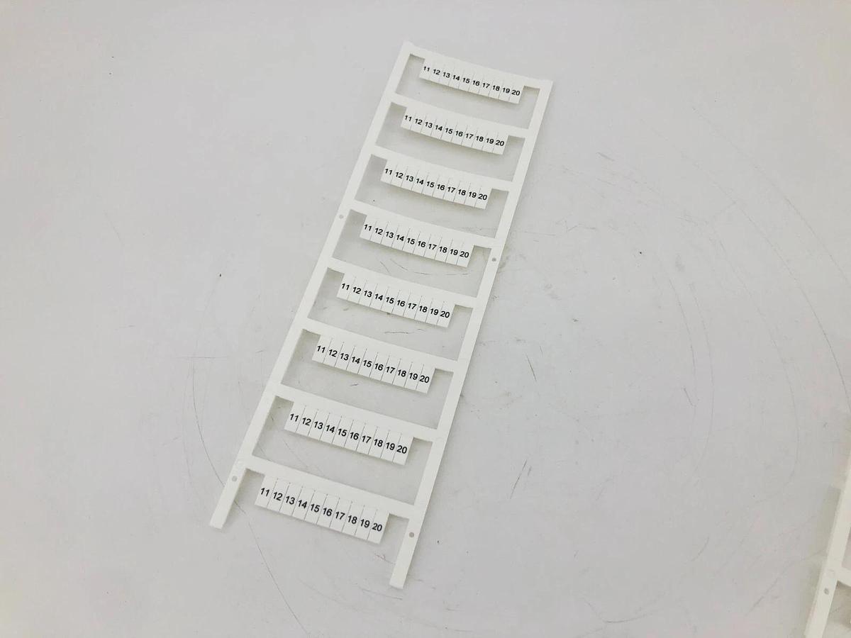 Box of 5 New Allen-Bradley 1492-MS5X12H11-20 Ser. A Horizontal Marker Cards