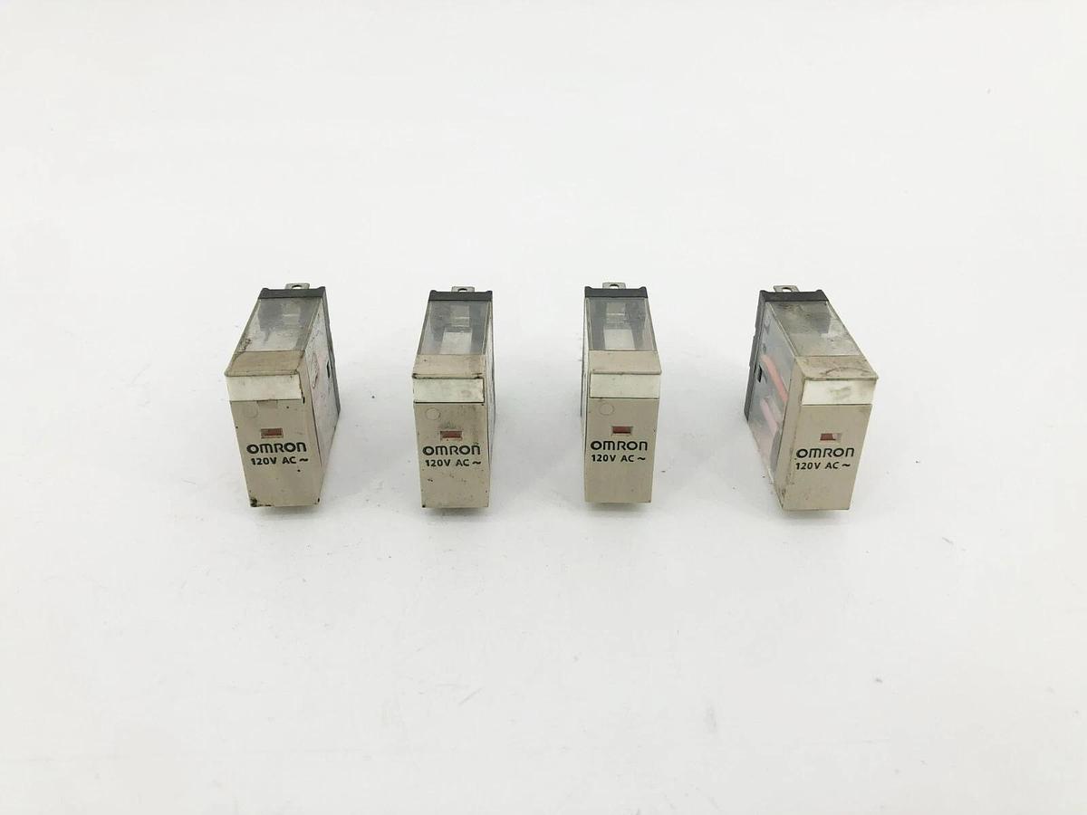 Used Lot of 4 Omron G2R-1-S AC120(S) Relays 10A 120VAC
