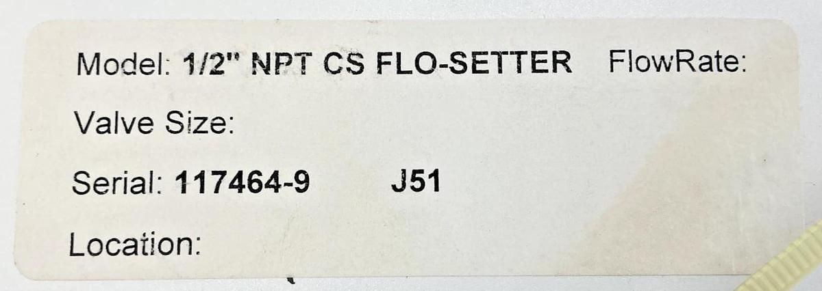 New Bell & Gossett 117464 Circuit Sentry CS-1/2 Flo-Setter 1/2" NPT