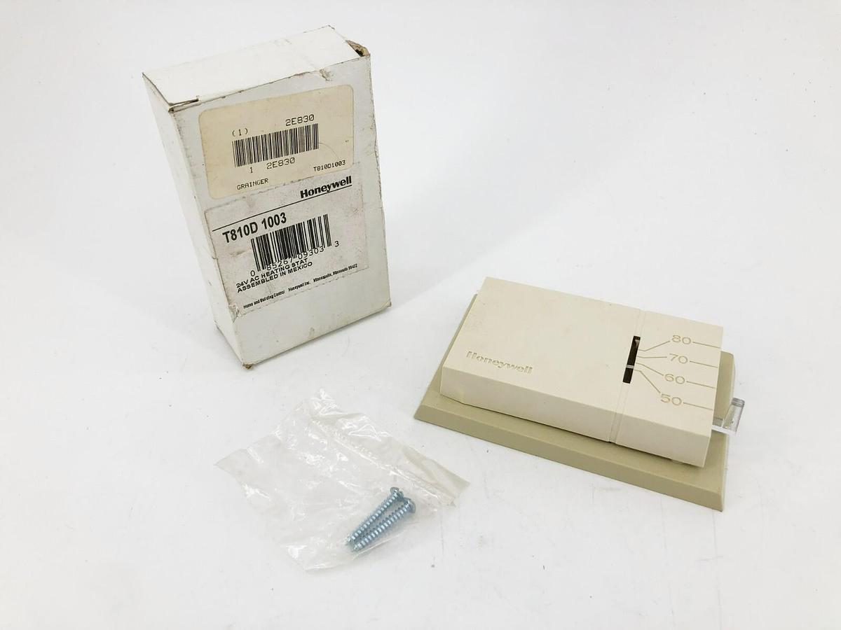 New Honeywell T810D-1003 Heating Stat Thermostat 24VAC 2E830