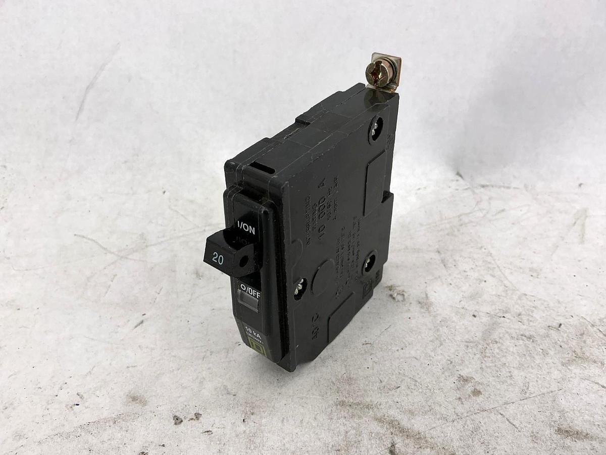 Lot of 4 New Square D QOB120 Circuit Breaker 1-Pole 20A 120/240V - No Box
