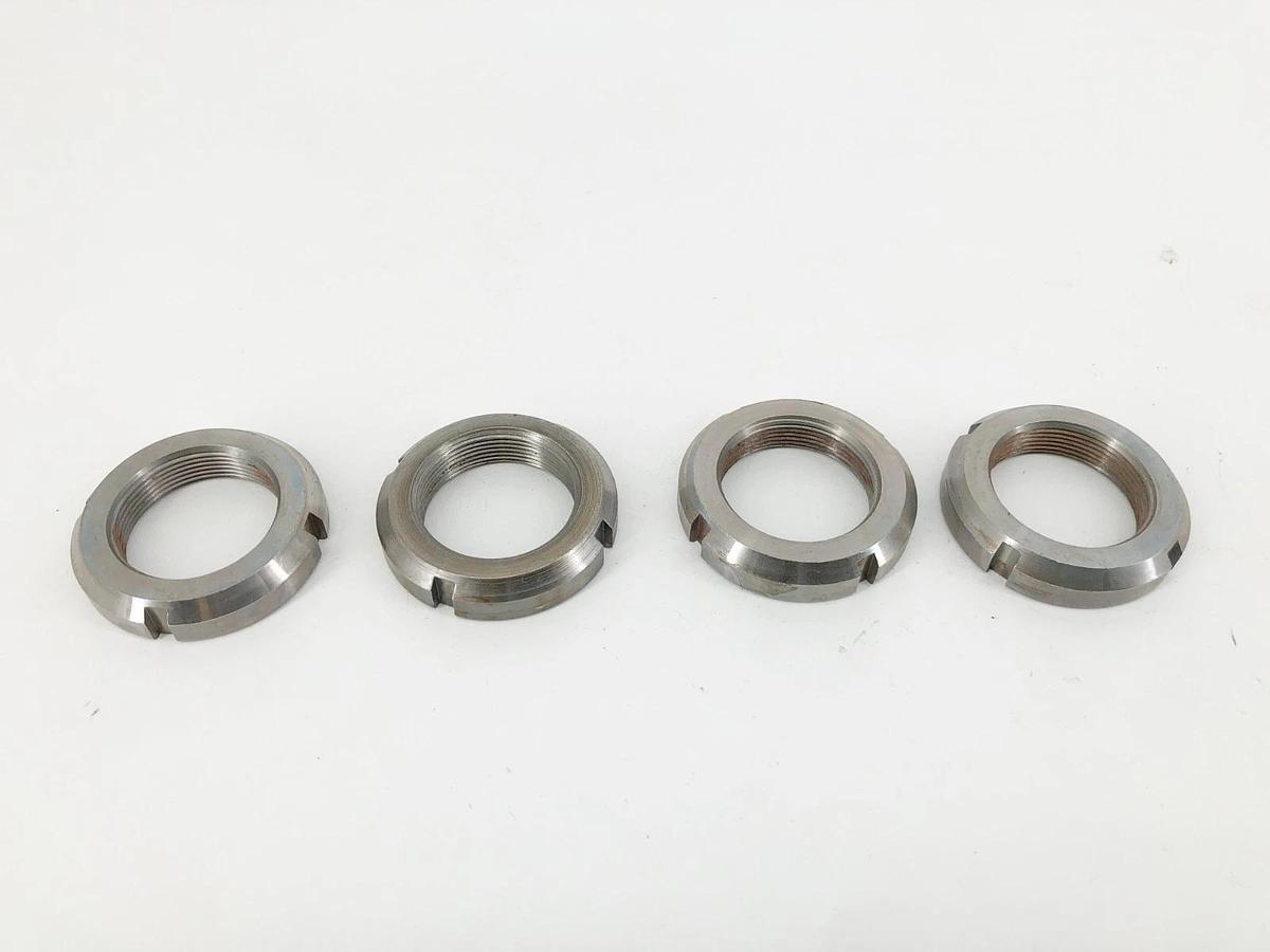 Lot of 4 New Whittet-Higgens N-07 Lock Nuts 1.376-18 Thread 2-1/16" OD - No Box