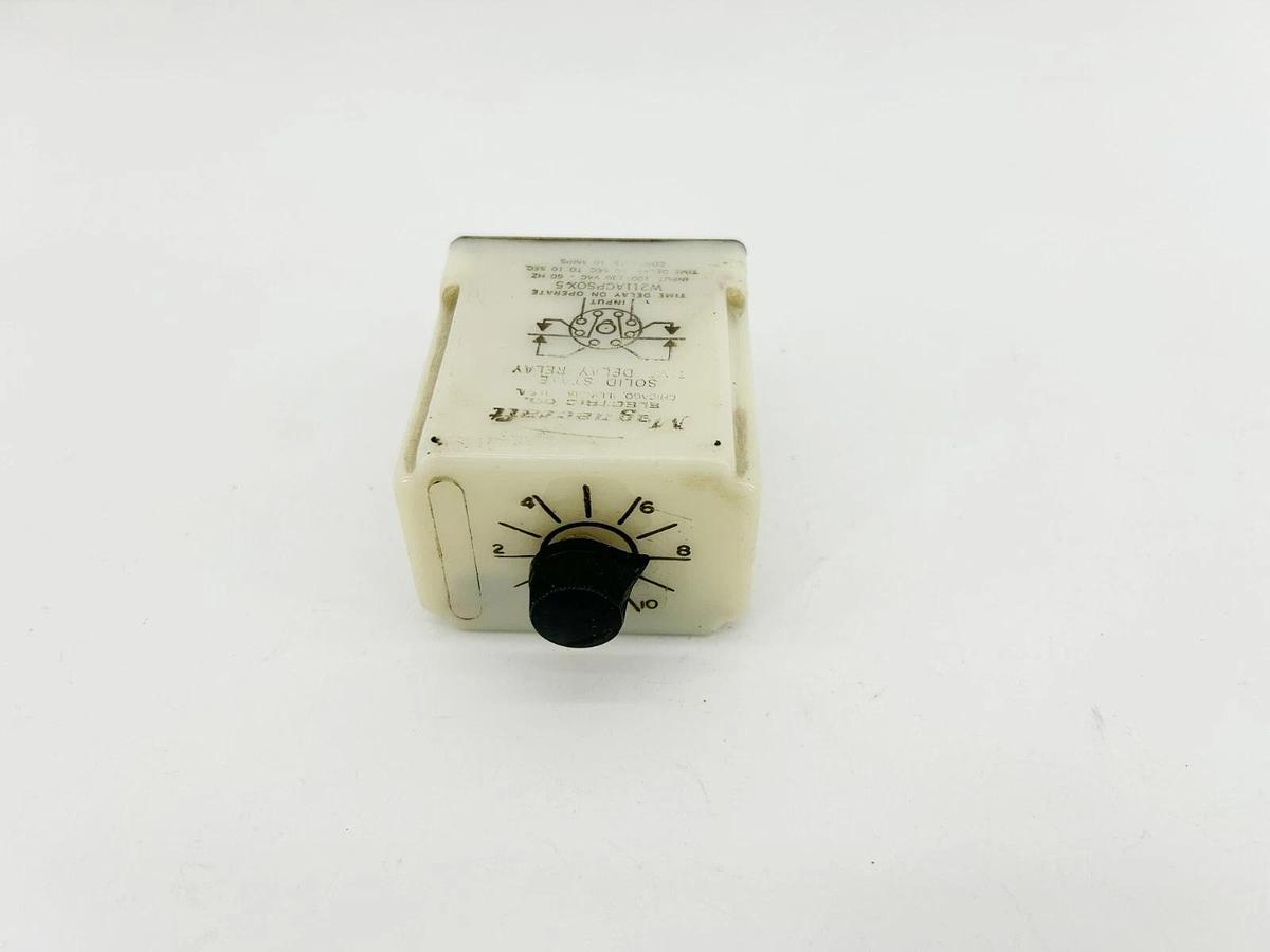 Used Magnecraft W211ACPSOX-5 Time Delay Relay, 120VAC 10A 0.1-10S