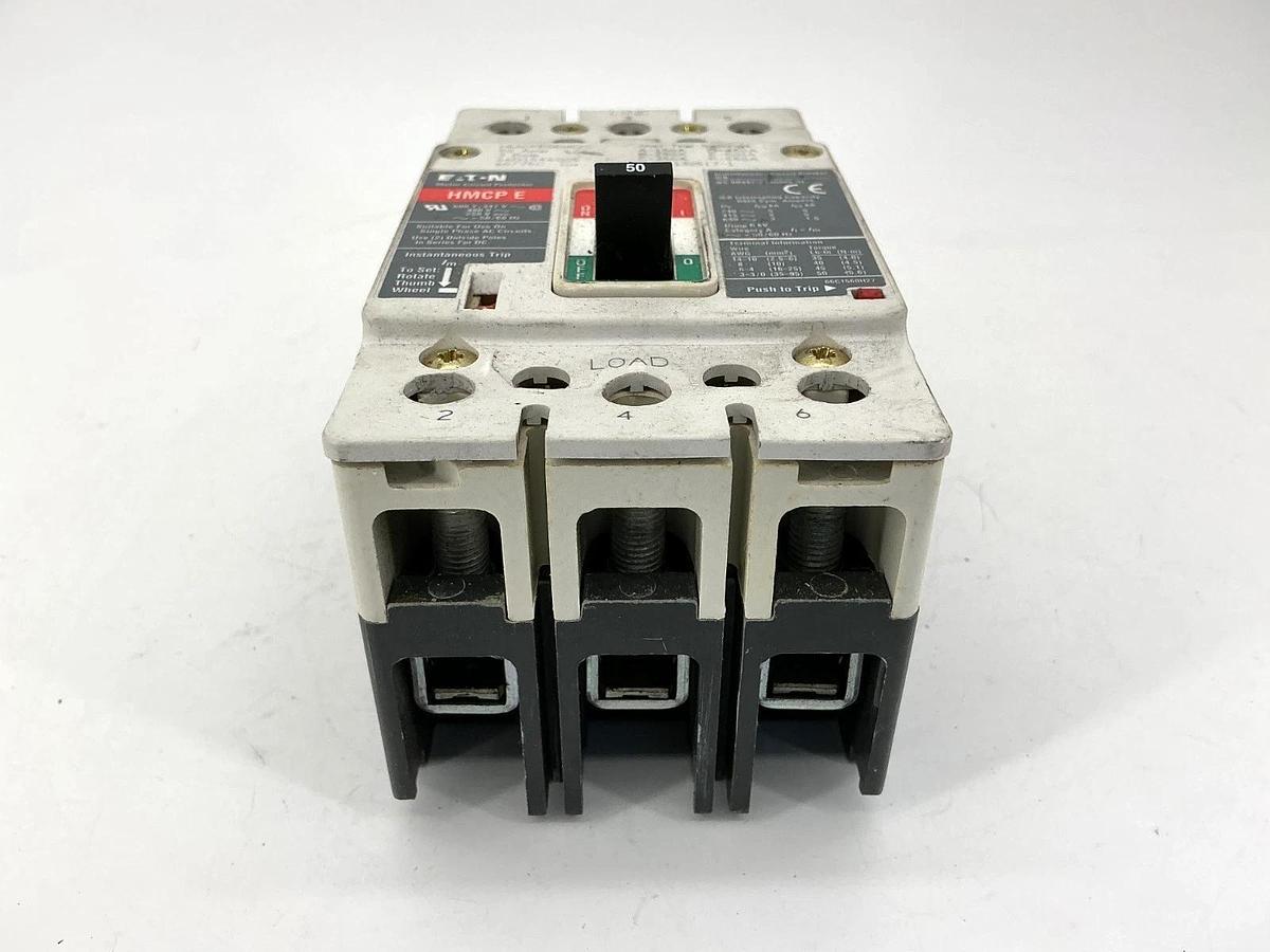 Used Eaton HMCPE050K2C Motor Circuit Protector HMCP-E 3-Pole 50A 480V