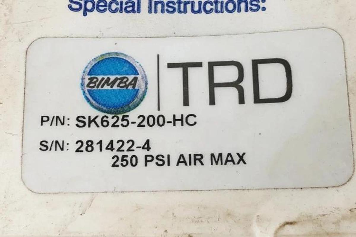 New Bimba SK625-200-HC Valve Rebuild Kit 250psi
