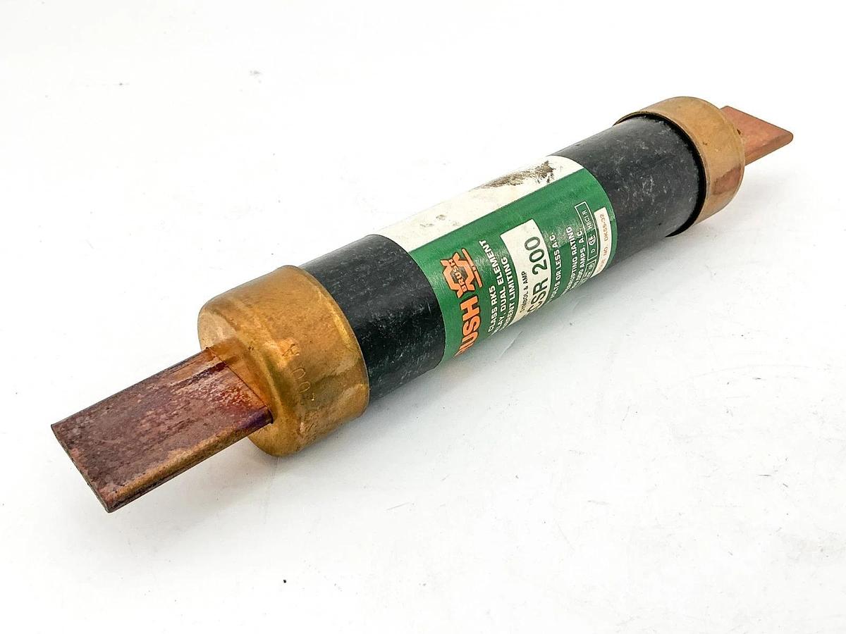 New Brush ECSR-200 Time Delay Dual Element Fuse 200A 600V Class RK5