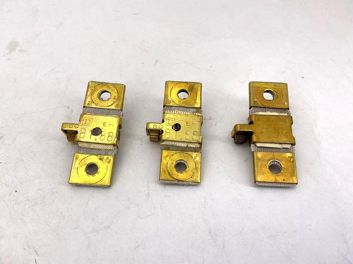 Used Lot of 3 Square D B1.88 Overload Relay Thermal Unit