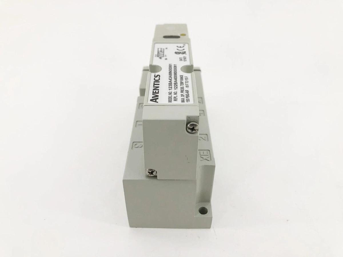New Aventics 123BA43AMN00061 Solenoid Valve 24VDC 122BA400M000061 - No Box