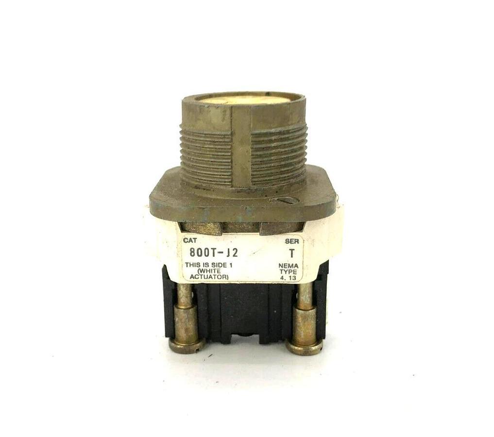 Used Allen Bradley 800T-J2 Ser. T Selector Switch (No Knob)