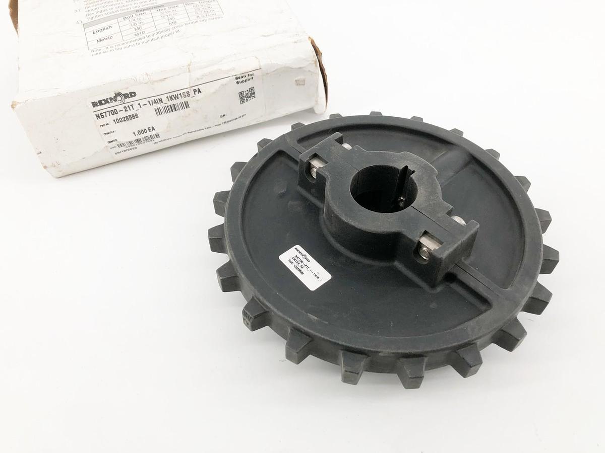 New Rexnord NS7700-21T_1-1/4IN_1KW1SS_PA Molded Split Sprocket 10028588