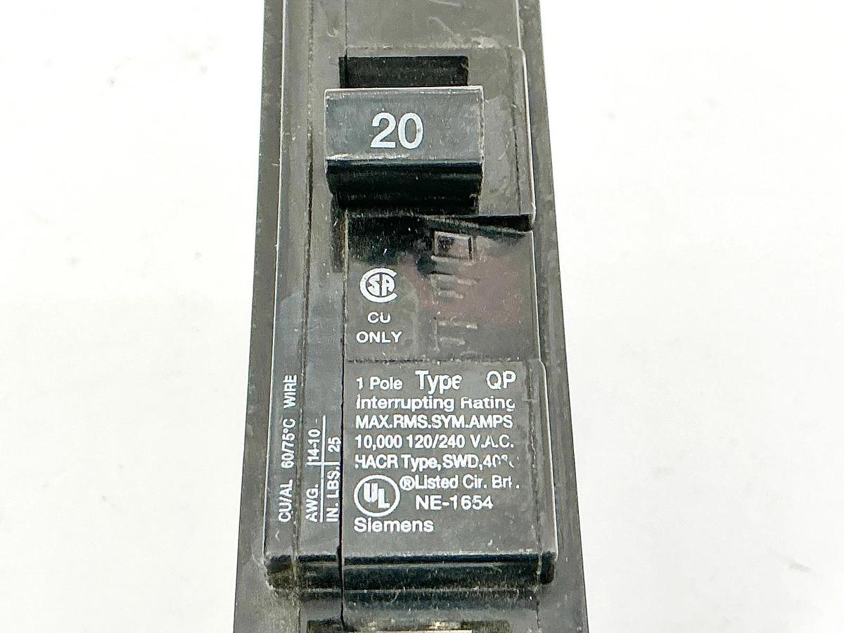 New Lot of 3 ITE QP120 Circuit Breaker 20A 240V 1P Type QP - No Box