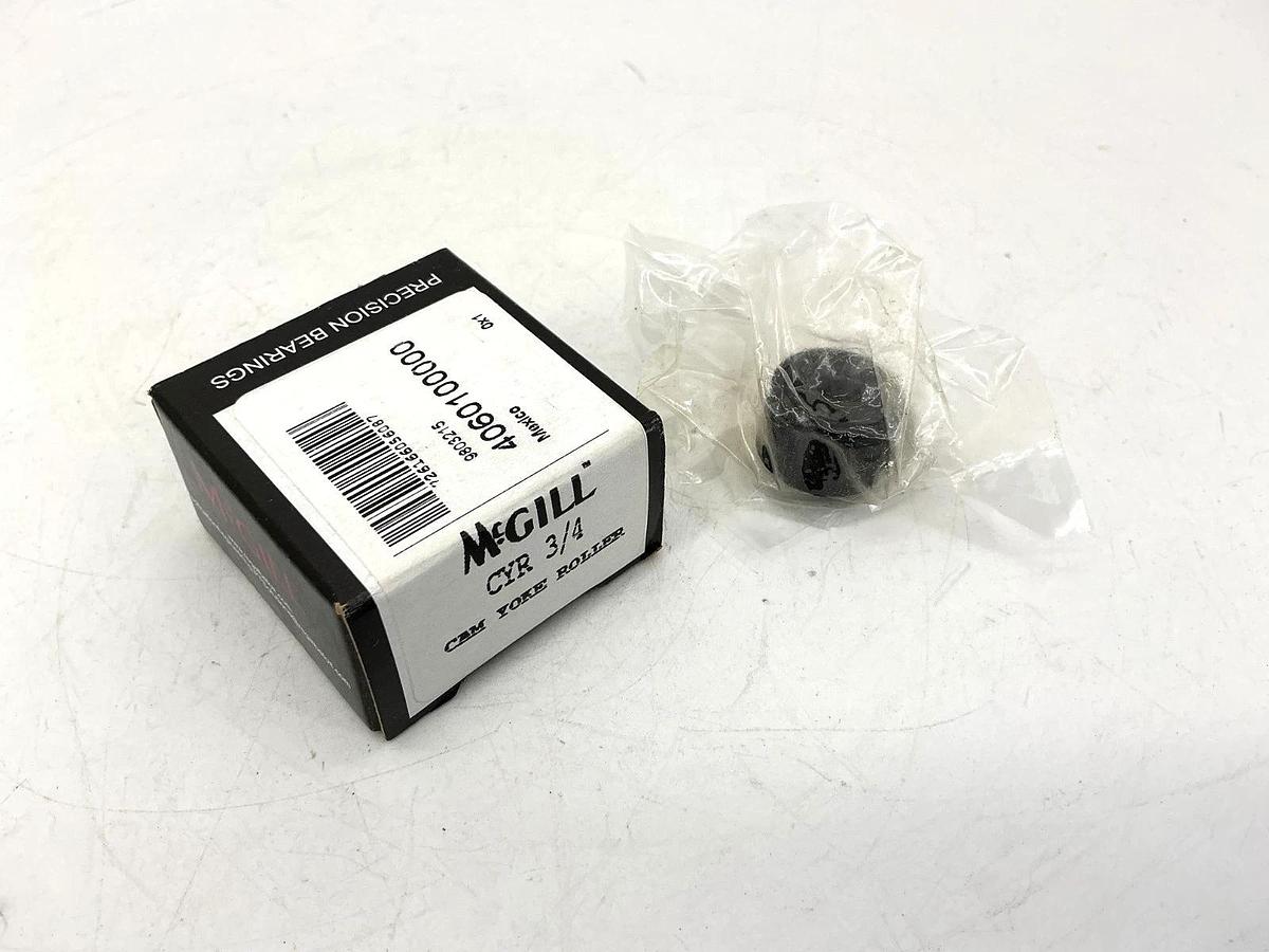 Box of 10 New McGill CYR-3/4 Cam Yoke Roller Bearing D:0.75" B:0.25" W:0.5"