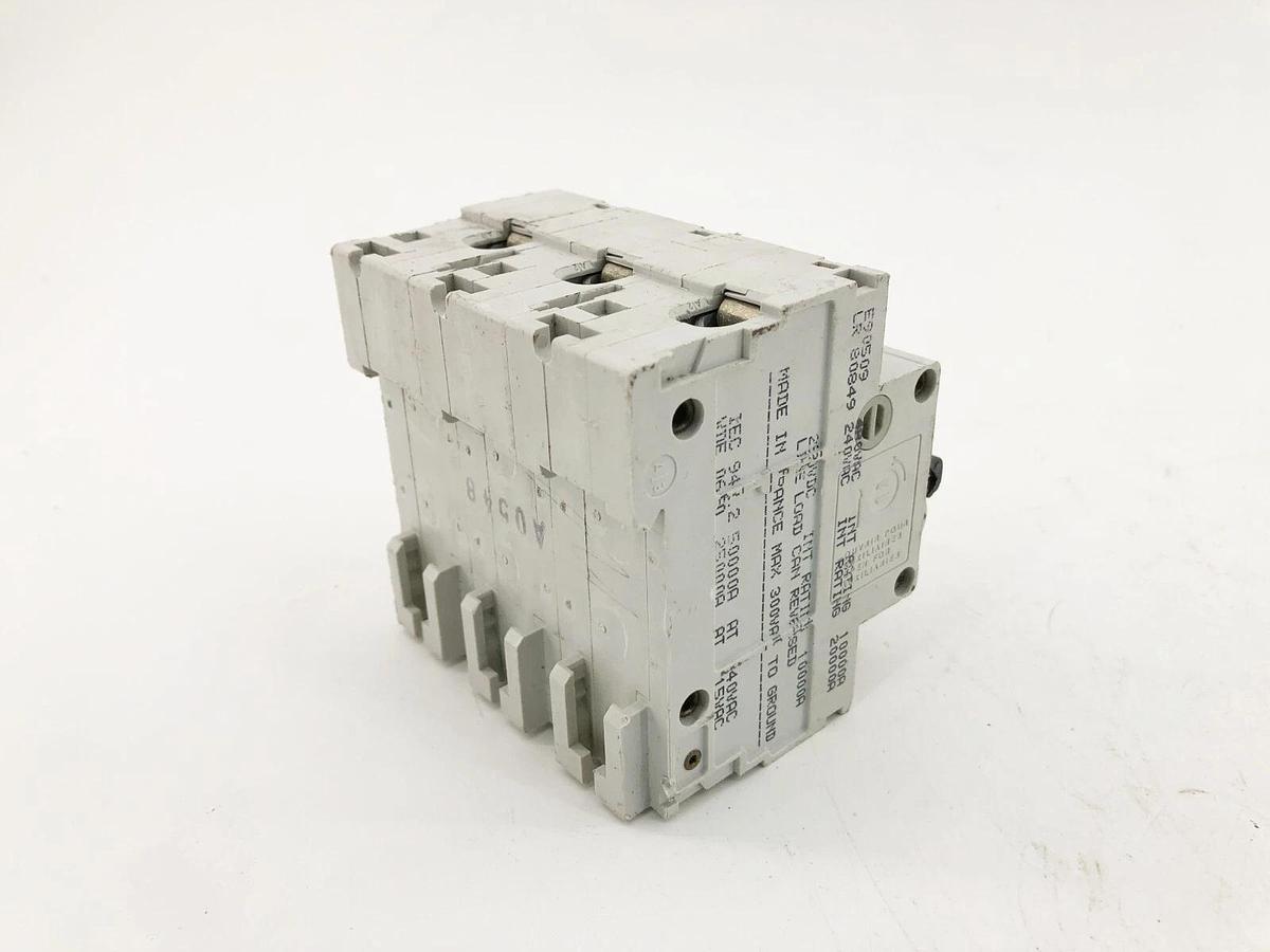 New Merlin Gerin NC100H Supplementary Protector 30A 3 Pole Type C - No Box