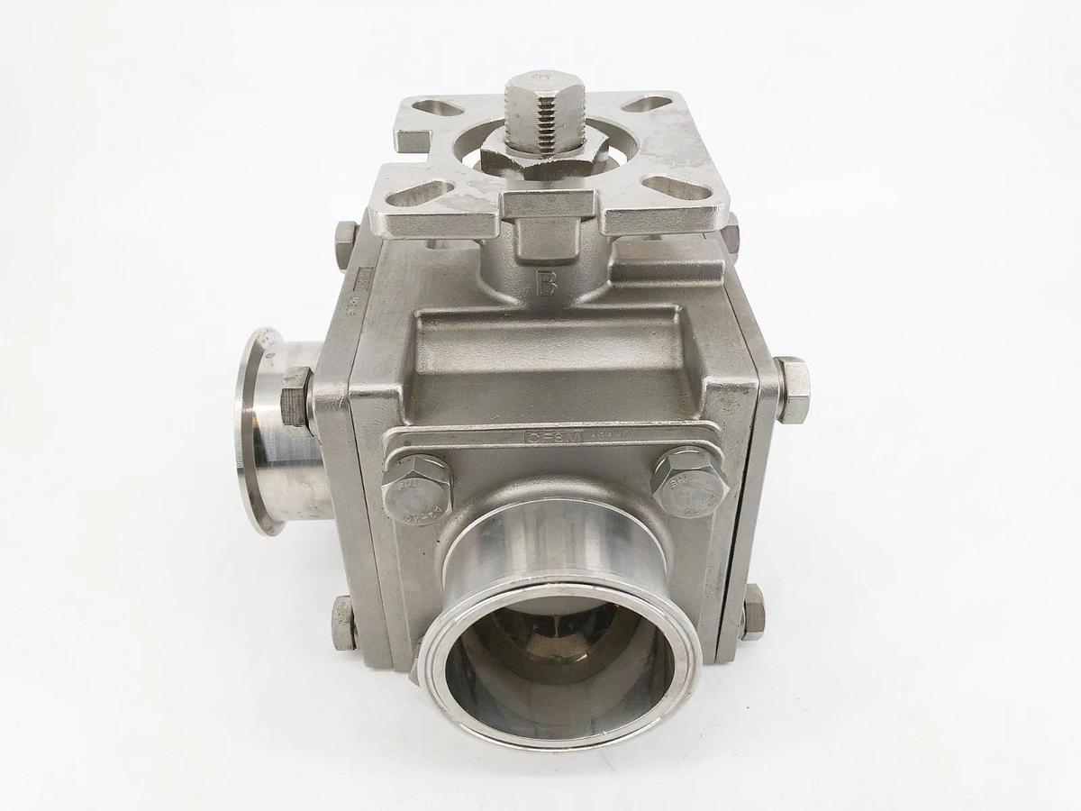 New Haitima 3" CF8M 1000WOG Ball Valve 3-Way Stainless Steel - No Box