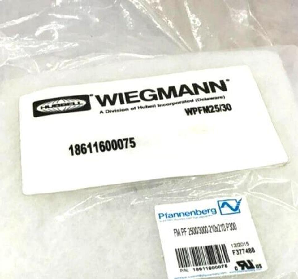 Lot of 5 New Hubbell WPFM25/30 Filters Pfannenberg 18611600075