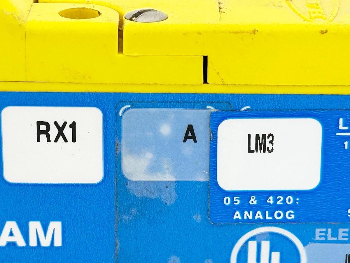 Used Banner Engineering RX1 Photoelectric Scanner Block 120V 50/60Hz 100VA RX1-A-LM3
