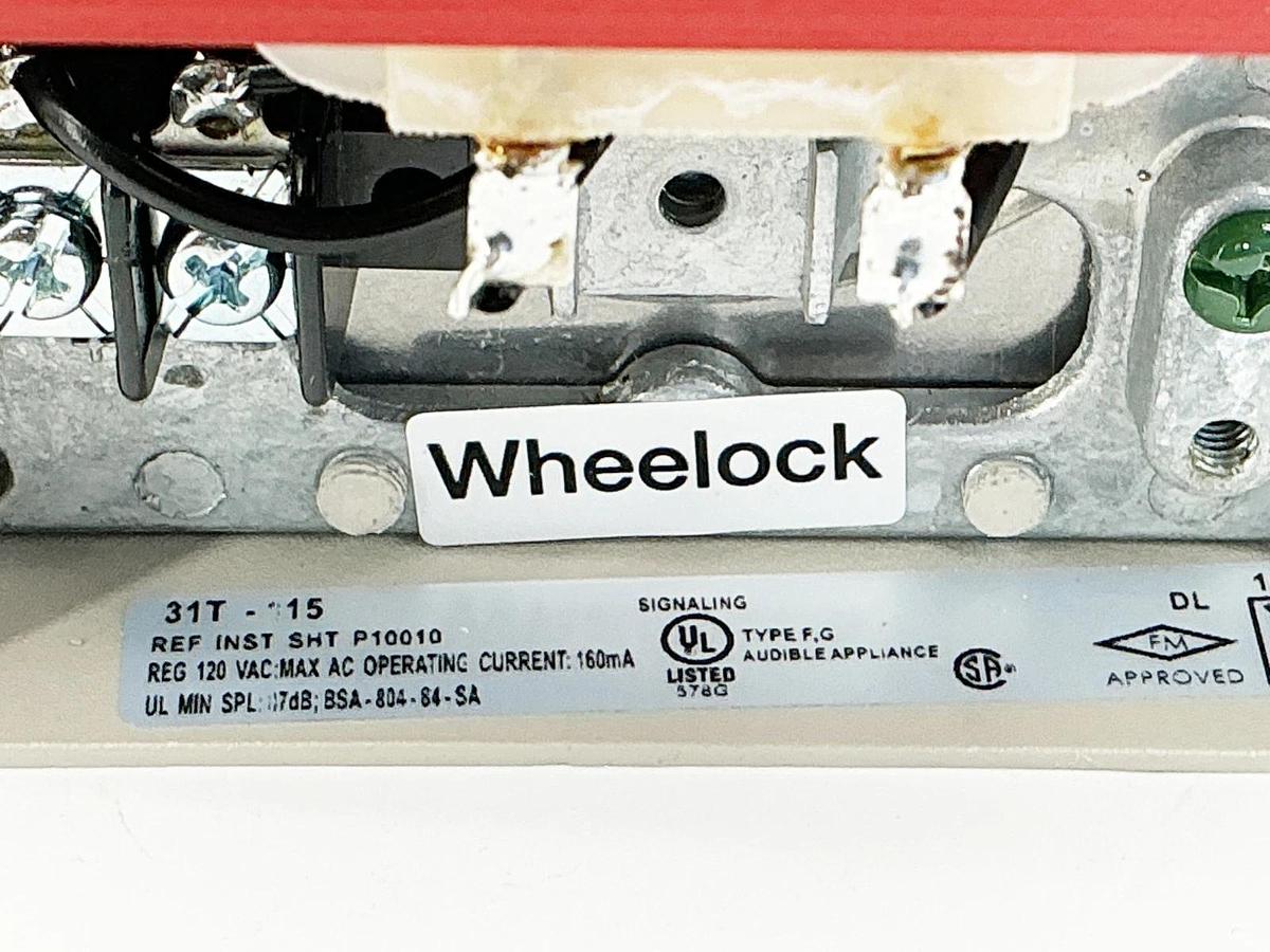 New Cooper Wheellock 31T-115-S Alarm Horn 120V 160mA 100521 - No Box