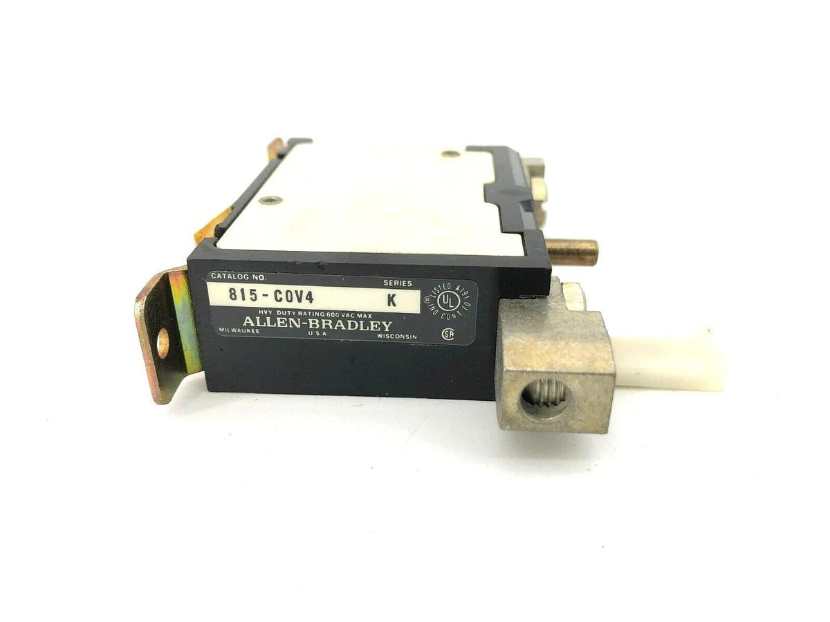 New Allen Bradley 815-COV4 Overload Relay NEMA SIZE 2 600 VAC Max 1P Series K
