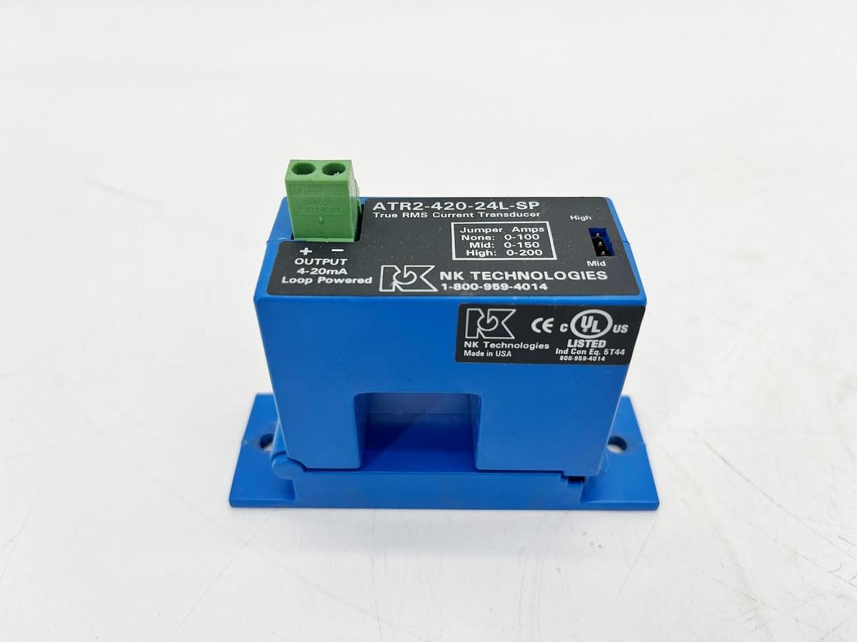 Used NK Technologies ATR2-420-24L-SP True RMS Current Transducer 4-20mA Output