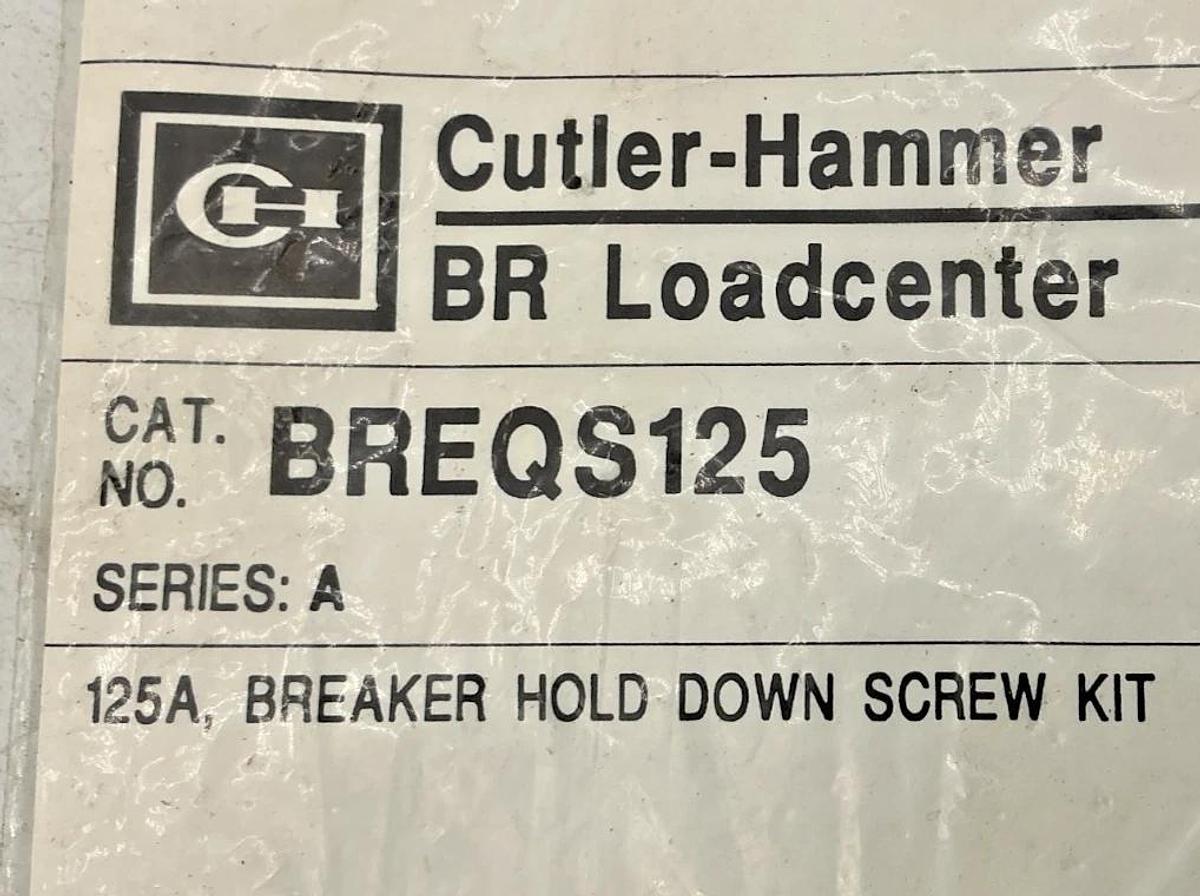 Lot of 2 New Cutler-Hammer BREQS125 Ser A Breaker Hold Down Screw Kit 125A