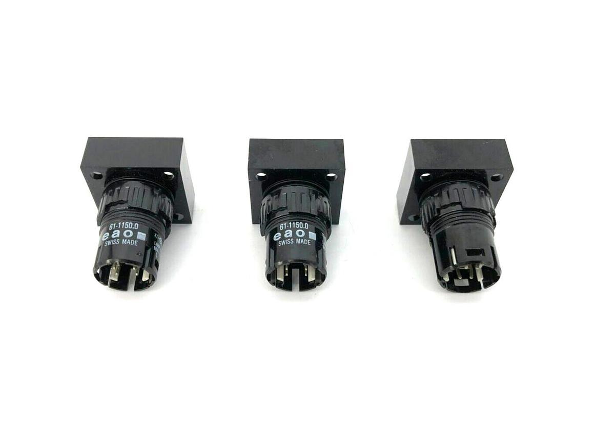 Lot of 3 New EAO Corp. 61-1150.0 Pushbutton Accessories, 60V/1.2W