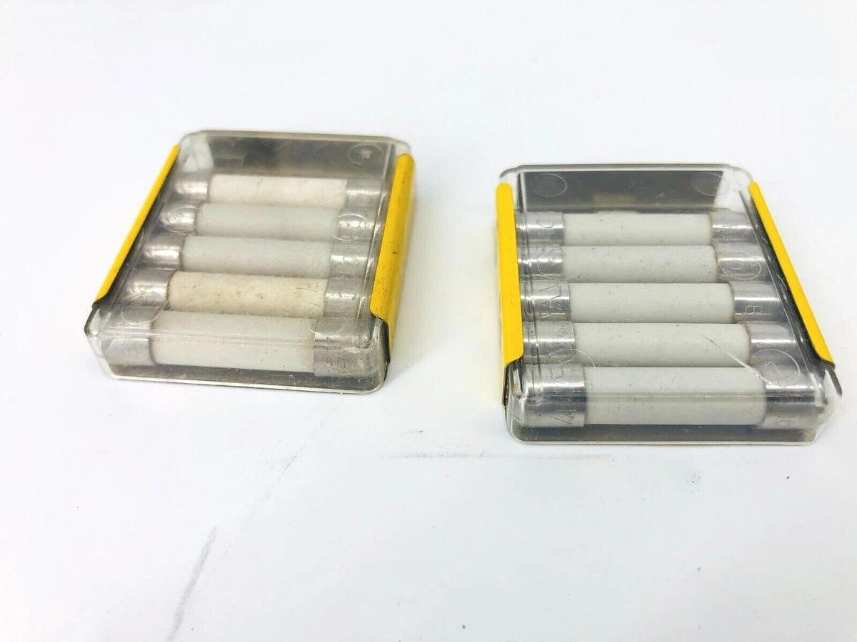 Lot of 2 Packs of 5ea Bussmann GBB-10 Ceramic Cartridge Fuses 10A