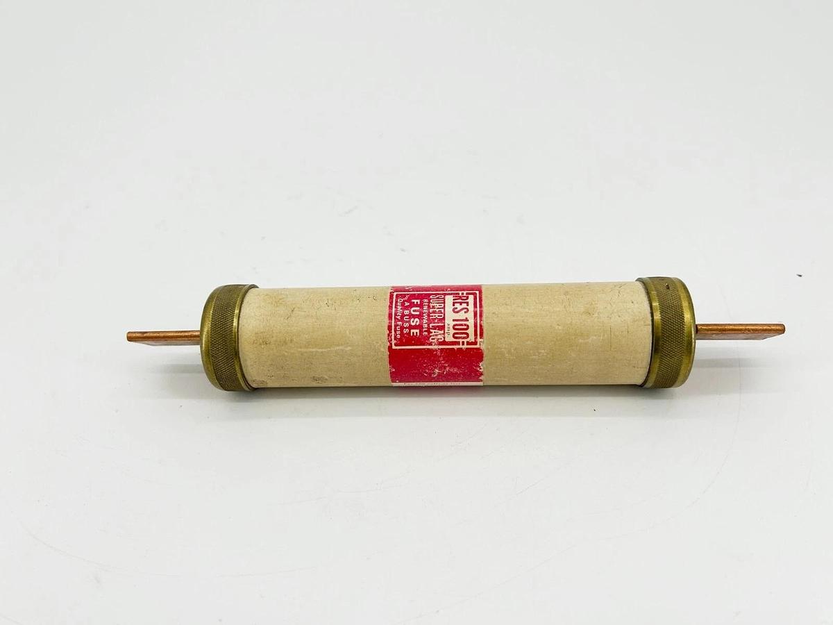 New Bussmann RES-100 Renewable Super Lag Fuse 100A 600V - No Box