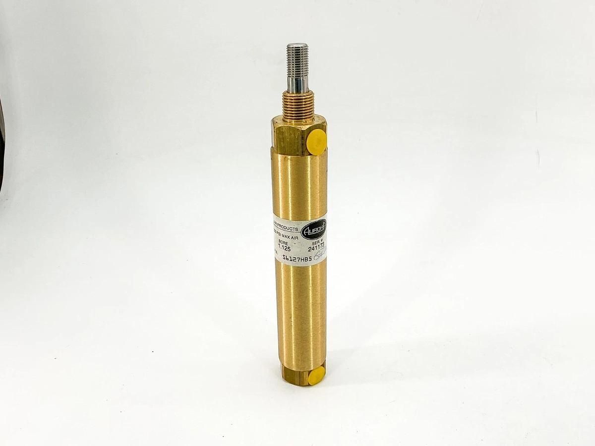 New Aurora S6127HB5 Pneumatic Cylinder 200PSI 1.125" Bore 5" Stroke
