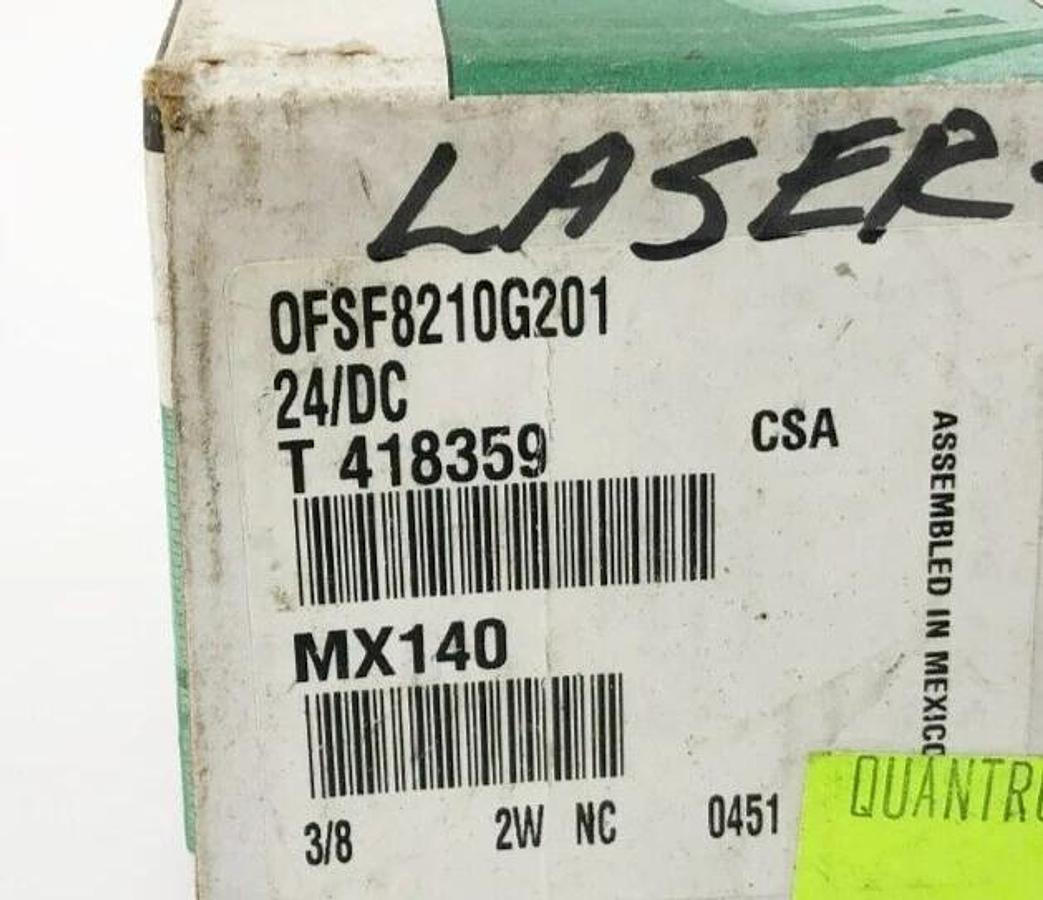 New Asco OFSF8210G201 24VDC Solenoid Valve 3/8" Pipe 5-150PSI