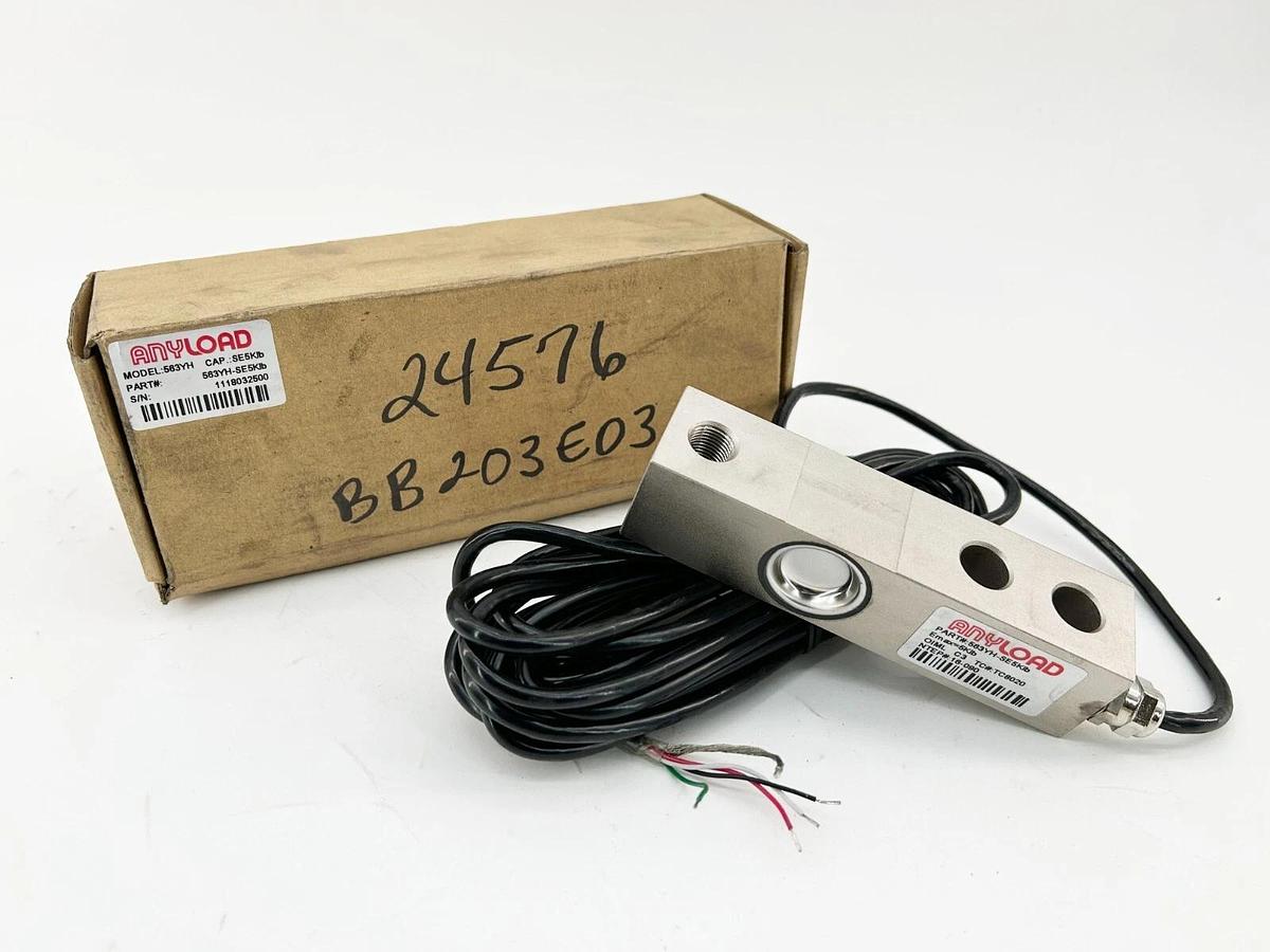 New Anyload 563YH-SE5KLB Single Ended Beam Load Cell Model 563YH