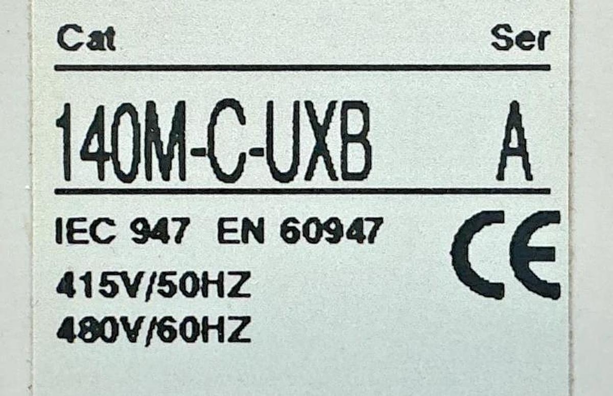 Used Allen Bradley 140M-C-UXB Ser A Undervoltage Release Module 415/480V 50/60HZ