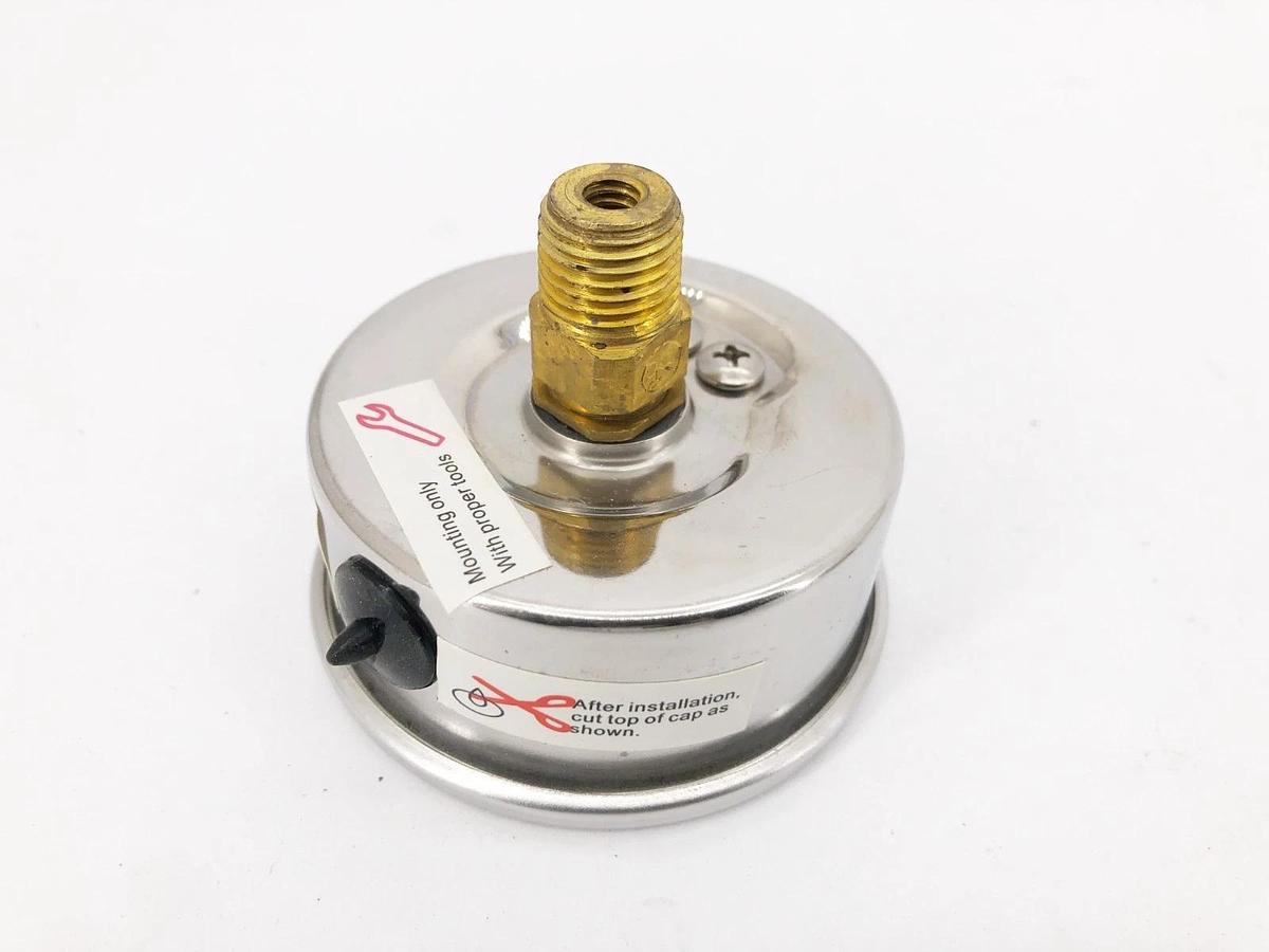 Lot of 3 New Trerice D82LFB2502BA15 Gauges D82LFB 2-1/2" 0-15psi 1/4" NPT CBM