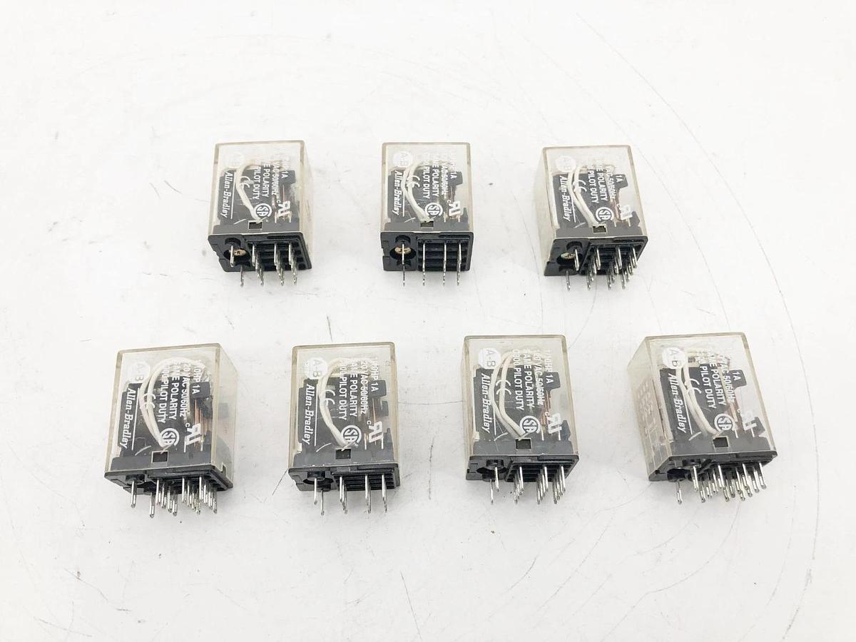 Used Lot of 7 Allen Bradley 700-HC54Z24 Ser. B Relays 24VDC