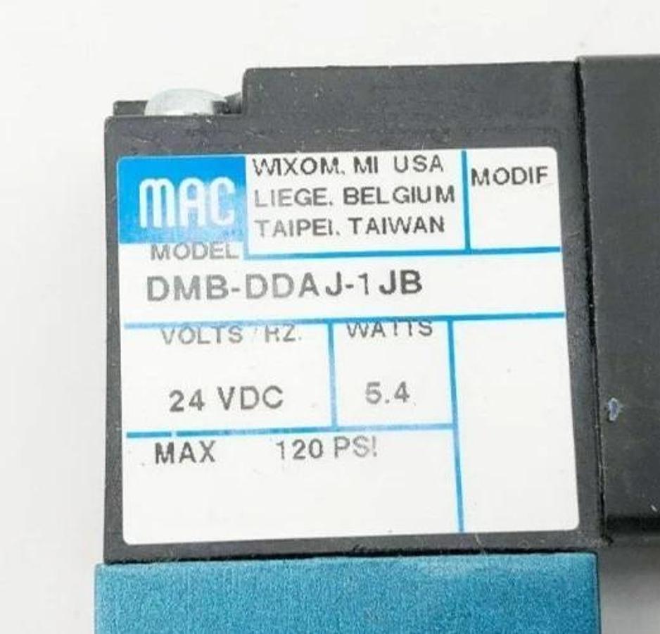 New MAC Valves DMB-DDAJ-1JB Solenoid Valve 24VDC 5.4W