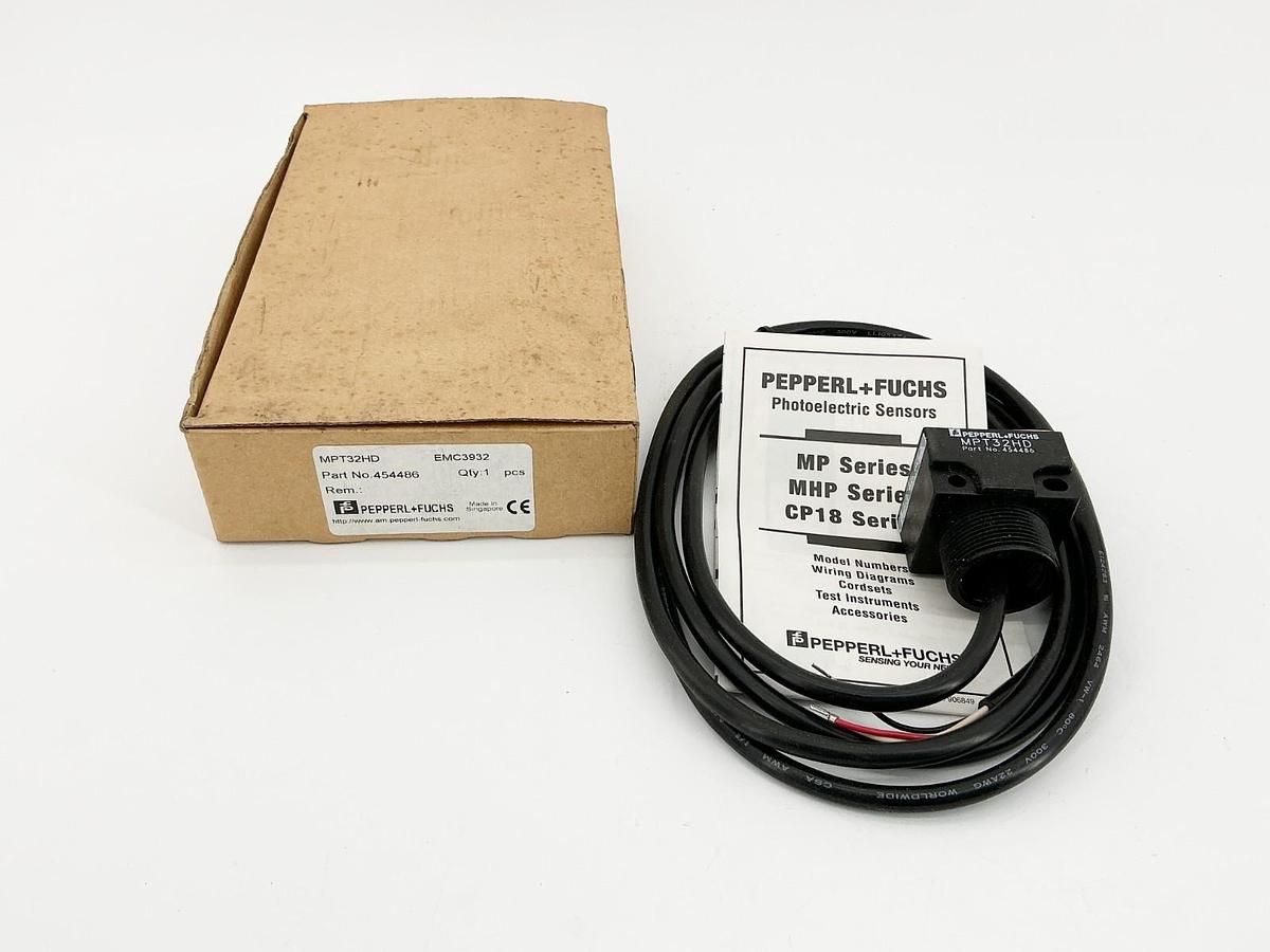 New Pepperl + Fuchs MPT32HD Photoelectric Base Module 10-30VDC 250mA 454486
