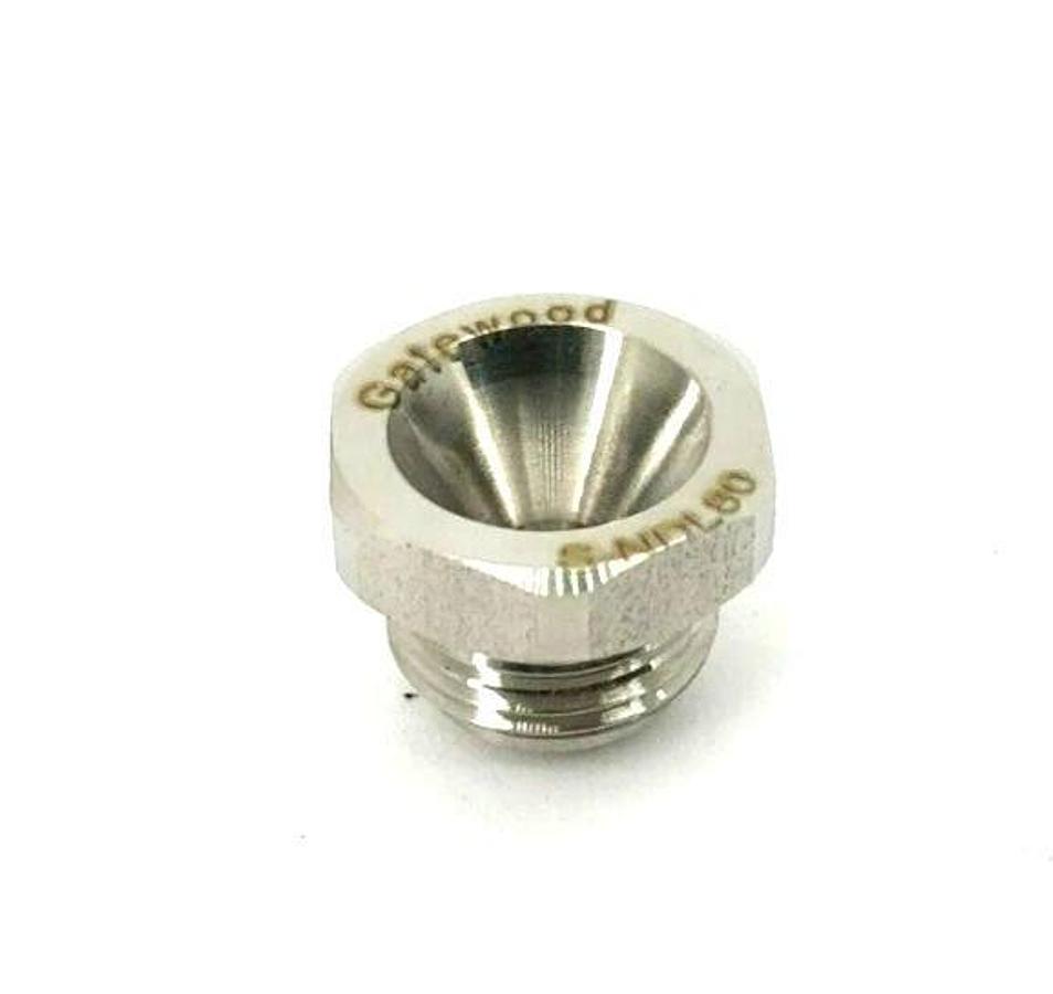 Lot of 5 New Gatewood S-NDL 80 Spray Nozzles Stainless Steel Tip 0 Deg. 0.79